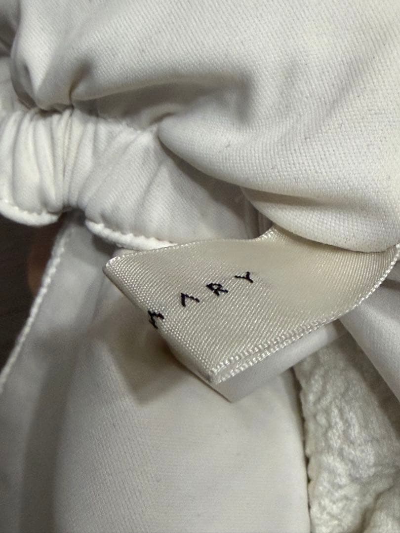 ANDMARY リボンストラップ ティアードワンピース