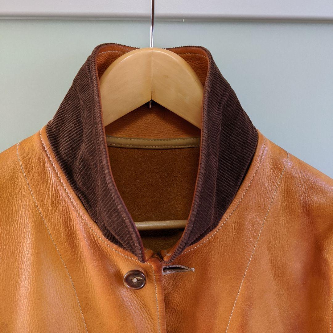 最終価格】ヌメ革ビンテージカウハイドコサックジャケット SIZE M