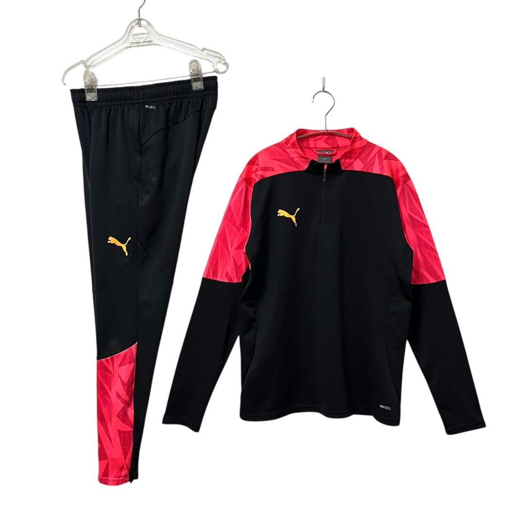 【超美品】PUMA プーマ　セットアップ　ウェア　サッカー　ジャージ　ピンク