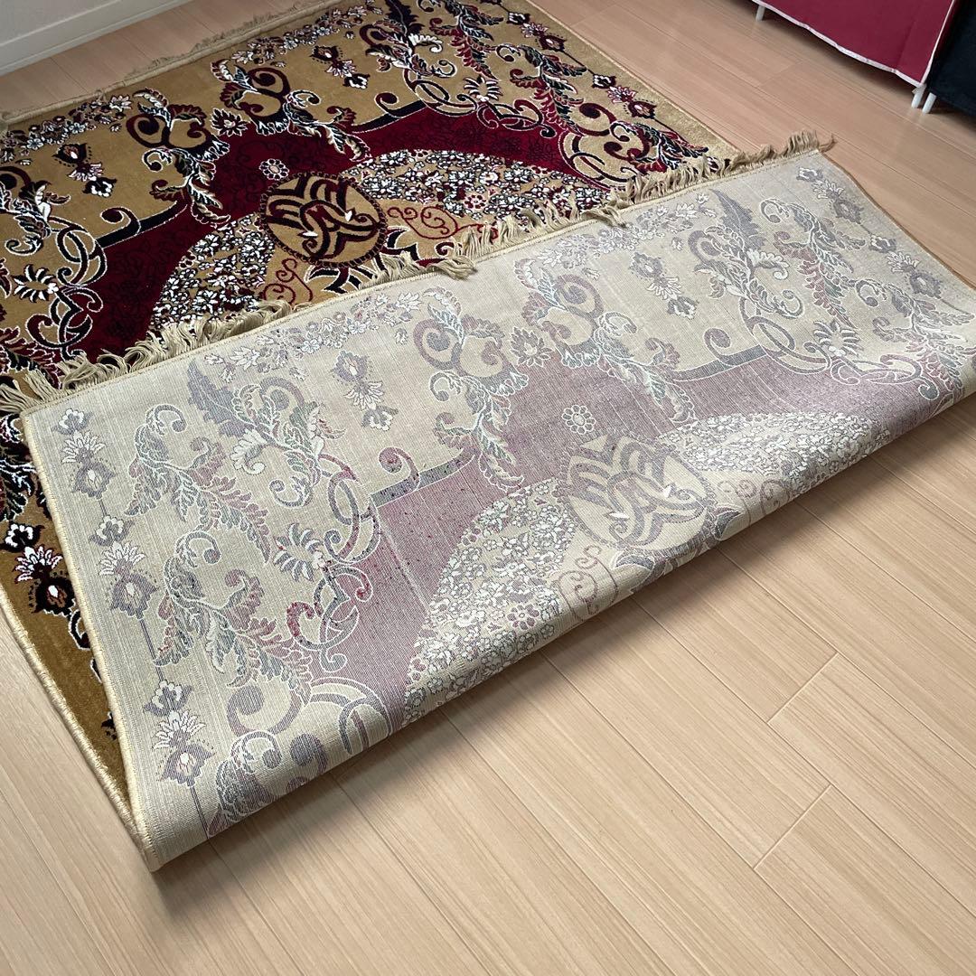 ペルシャ風絨毯　オリエンタルデザイン　ラグ220×150cm