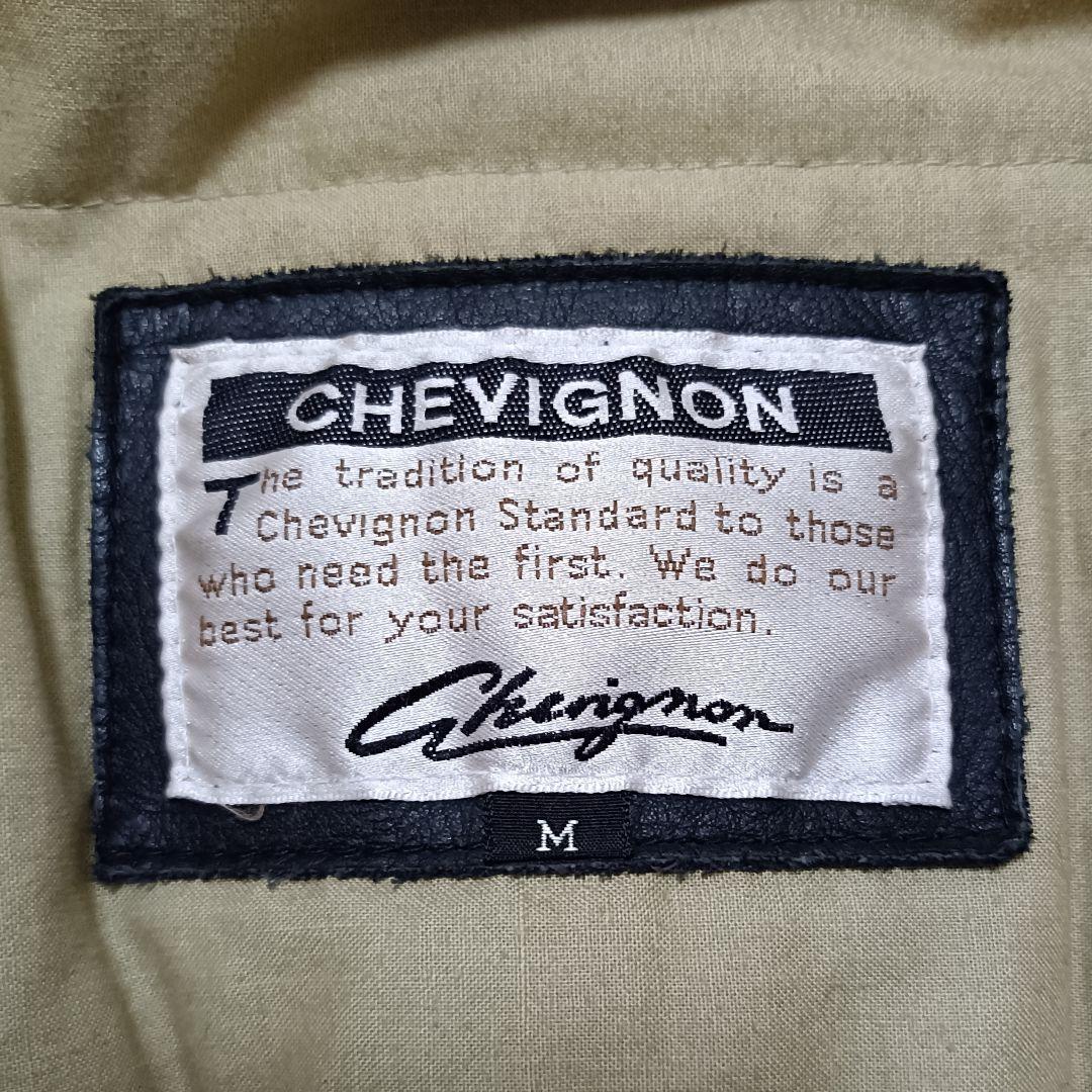 CHEVIGNON ブラック レザージャケット Mサイズ