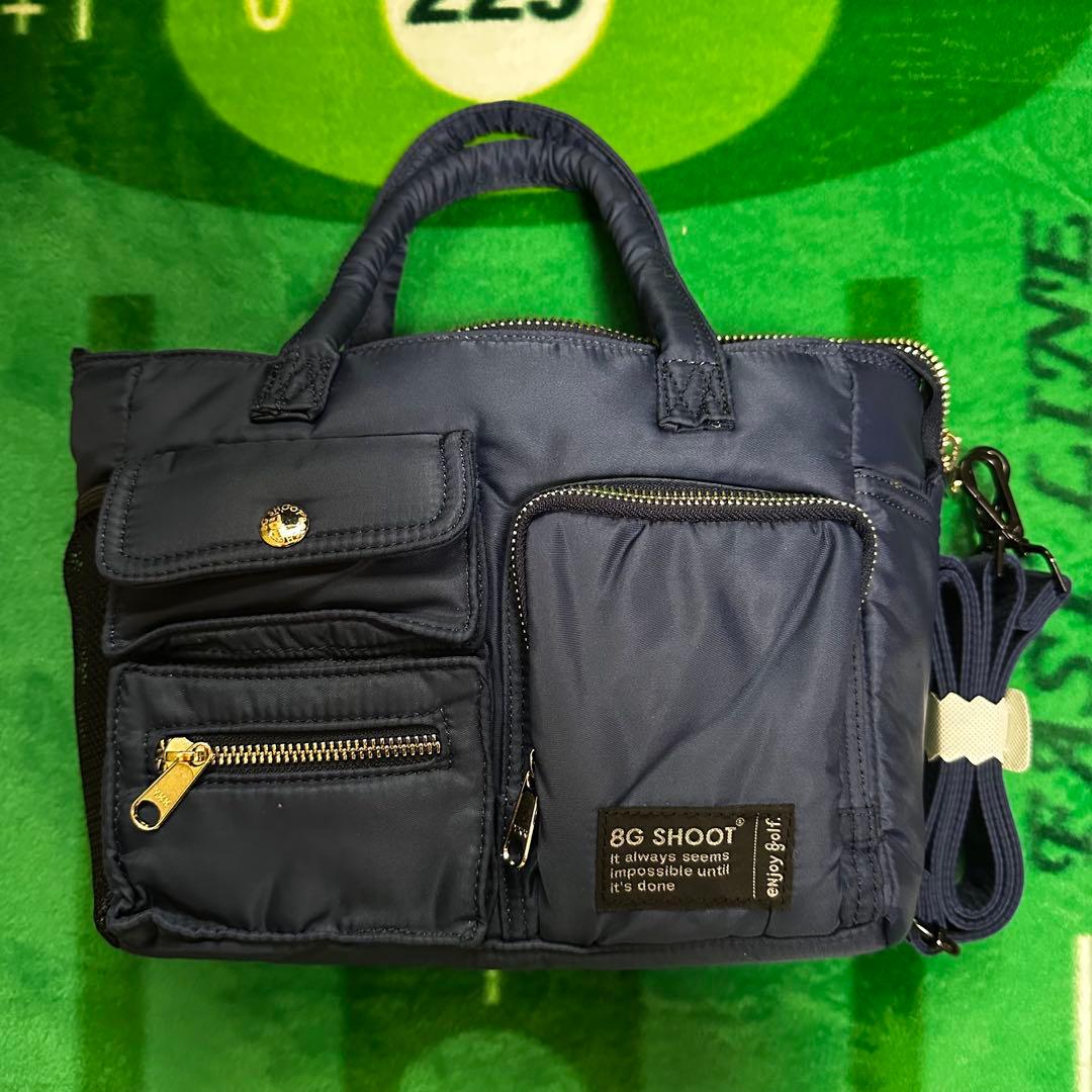 8gshoot ゴルフバッグ ネイビー MILITARY CART BAG