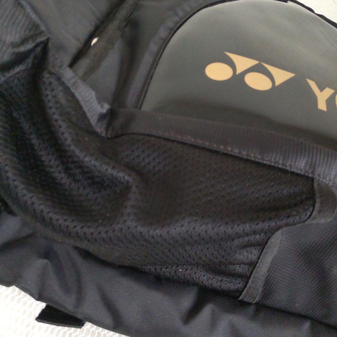 YONEX テニス バトミントン　ラケットリュックバッグ 黒/黄！頻度少目美品！