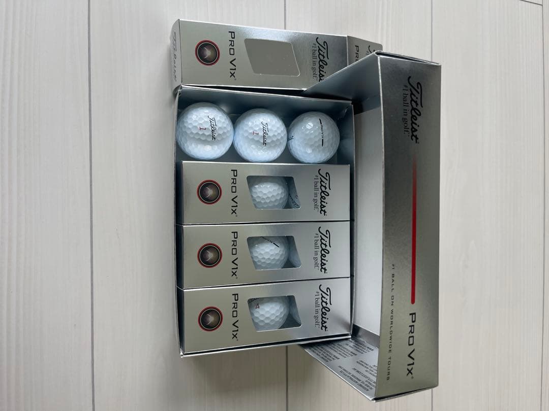 【新品未使用】Titelist タイトリストPROV1Xゴルフボール白 1ダース