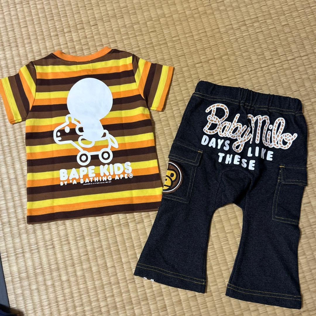 新品⭐️BAPEKIDSTシャツとパンツ2点セット80cm正規品