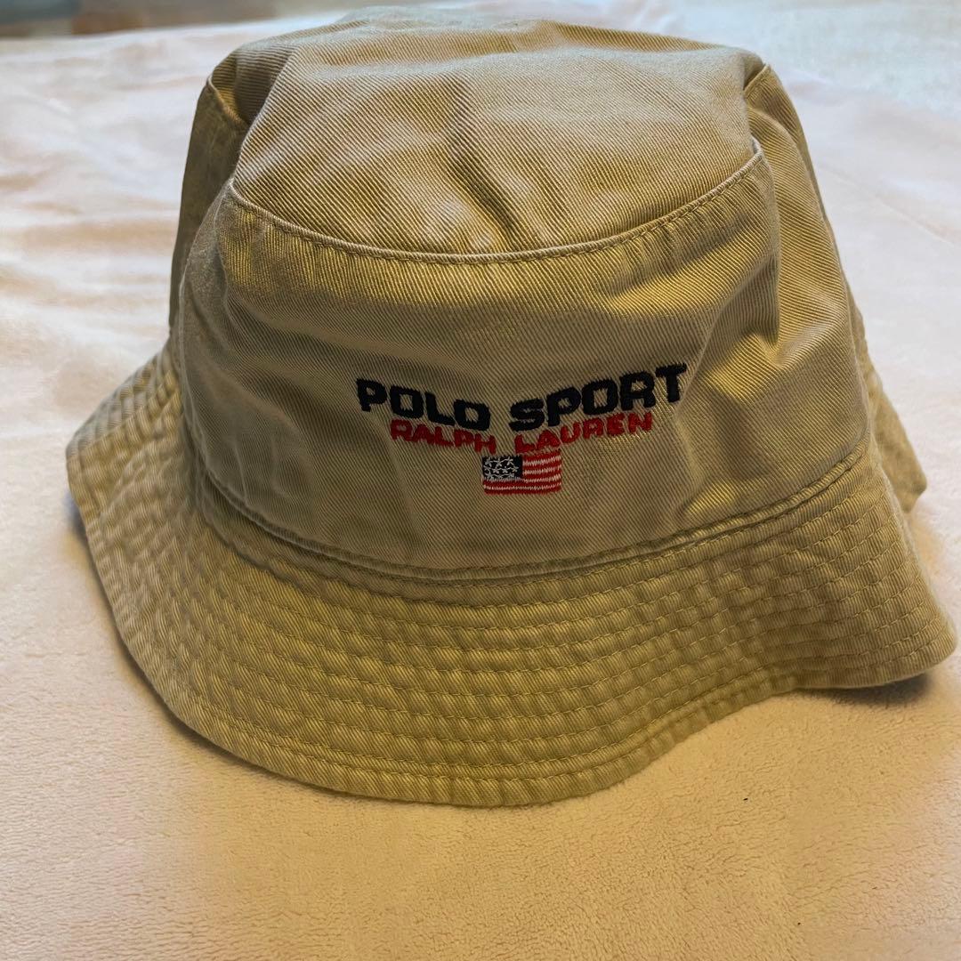 POLO SPORT デットスットク バケットハット ベージュ ポロスポーツ