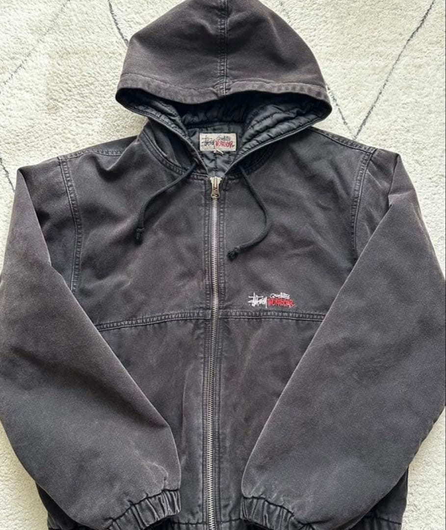 STUSSY ジップアップパーカー ワークジャケット