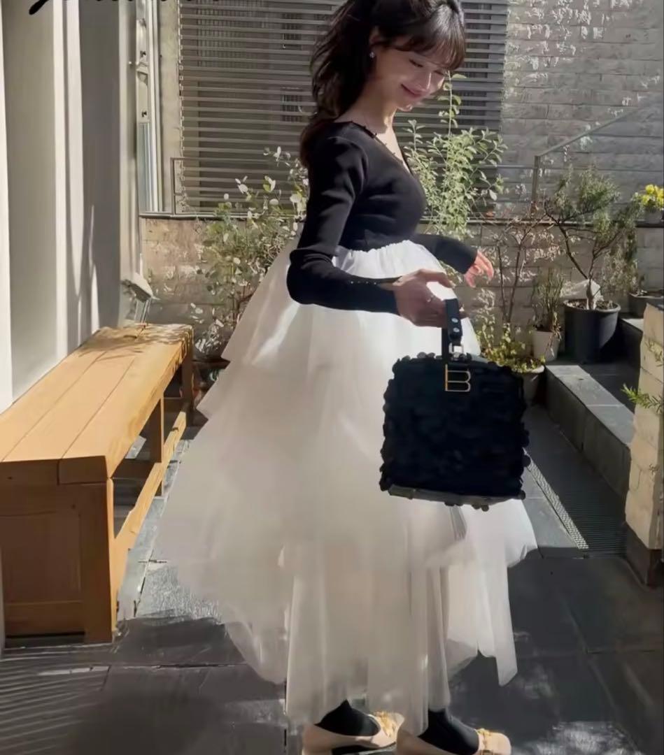 ワンピース Bibiy. DELPHINE TULLE DRESS