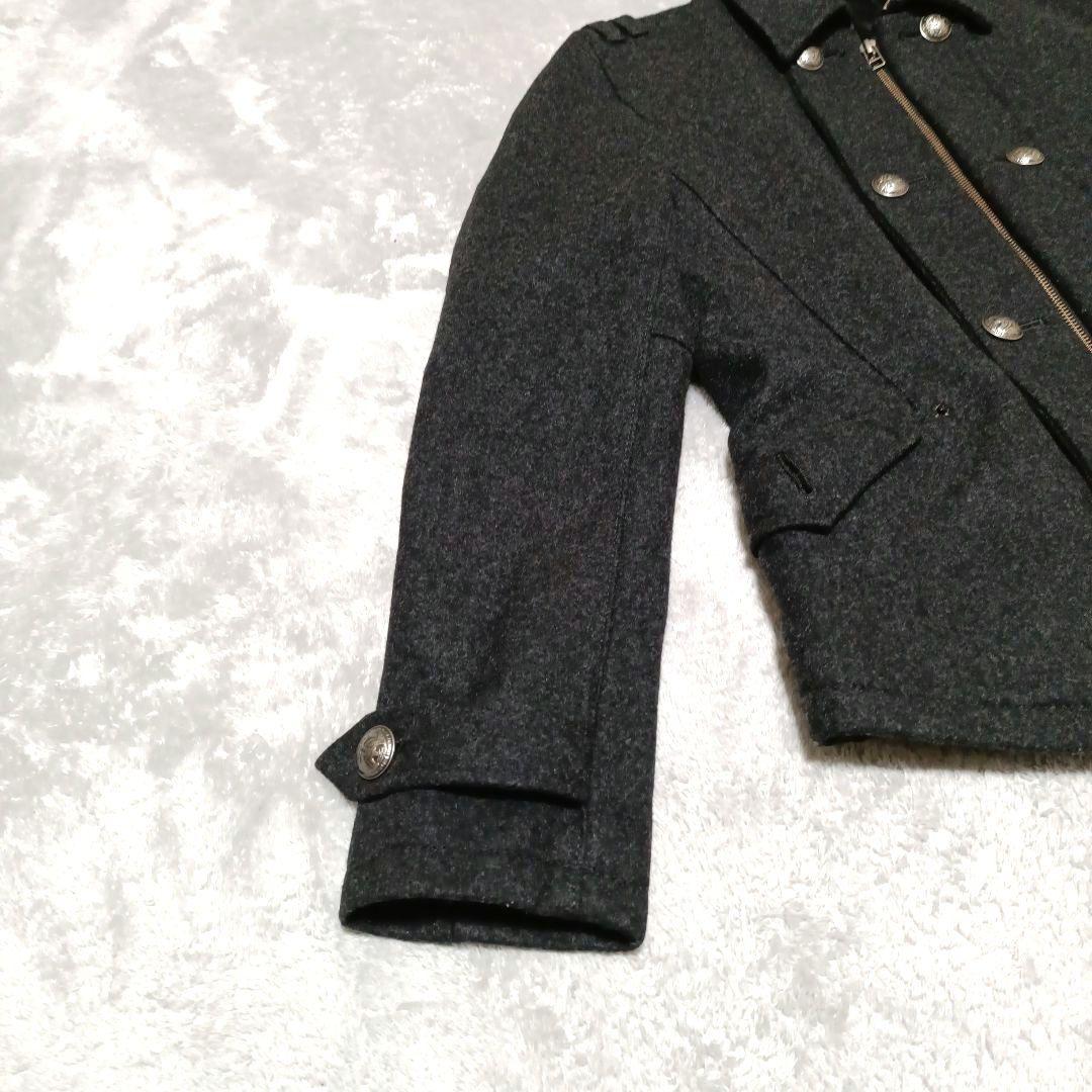 PPFMナポレオンジャケットLサイズ黒メンズ銀ボタン秋冬アウター
