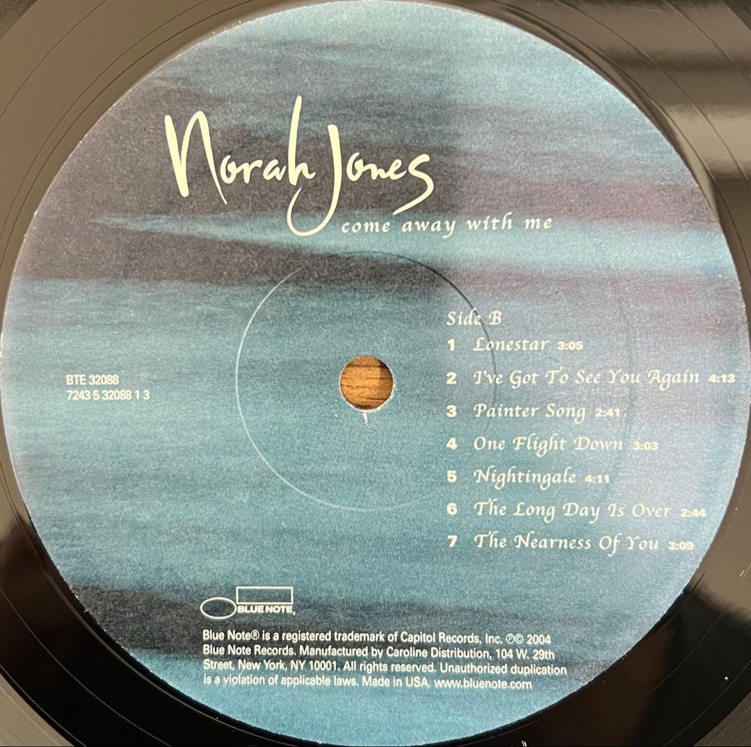 【LP/US盤】Norah Jones / Come Away With Me