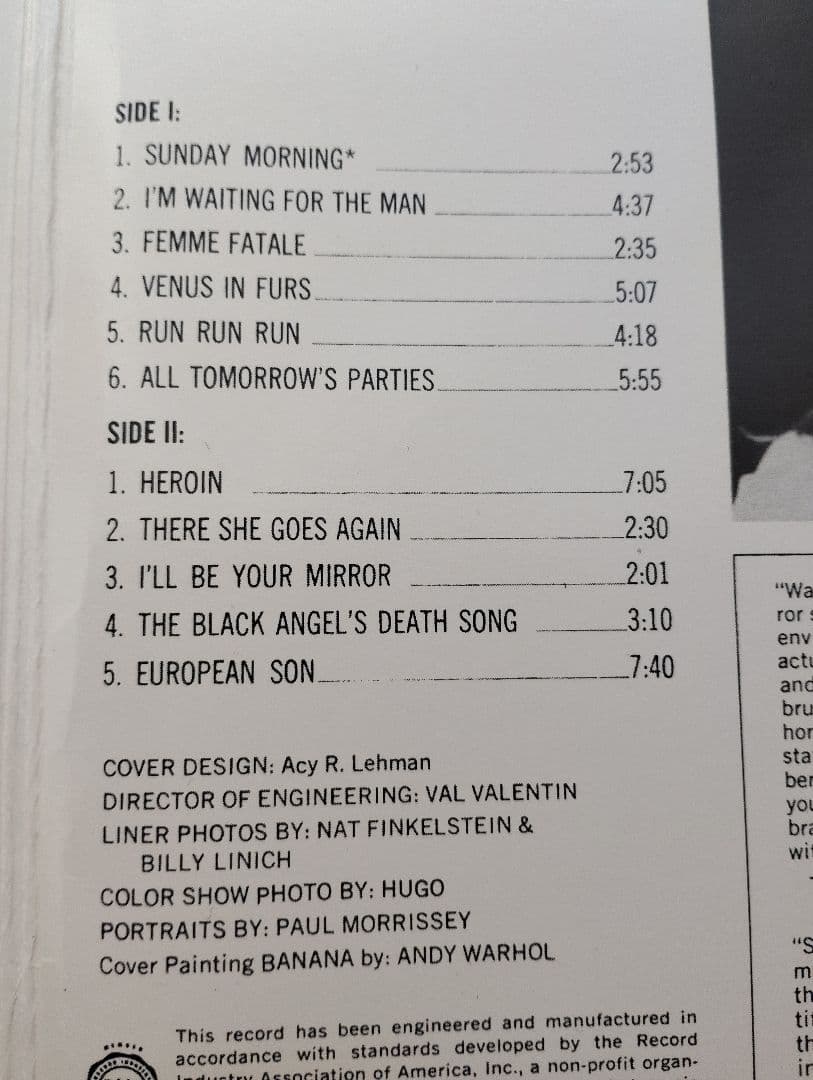 洋楽 The Velvet Underground & Nico