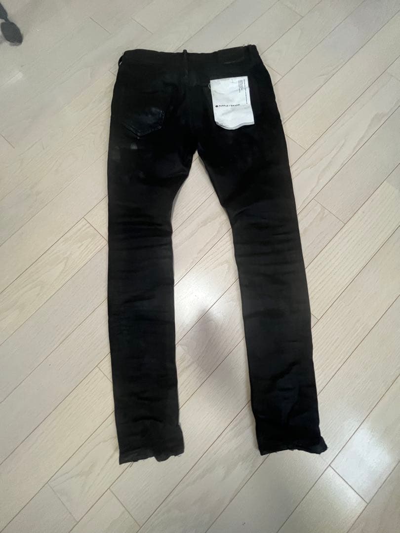 【purple brand】P001 Oilspill スキニー30