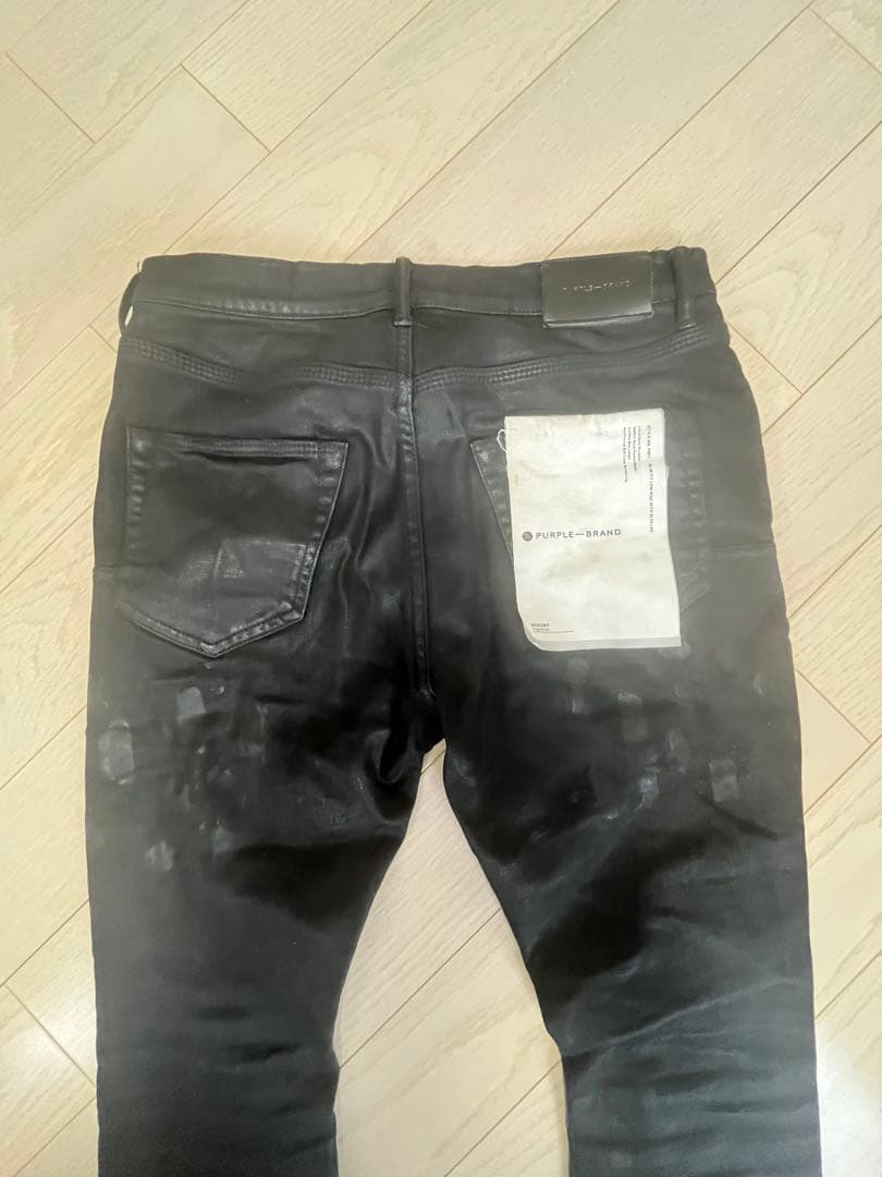 【purple brand】P001 Oilspill スキニー30