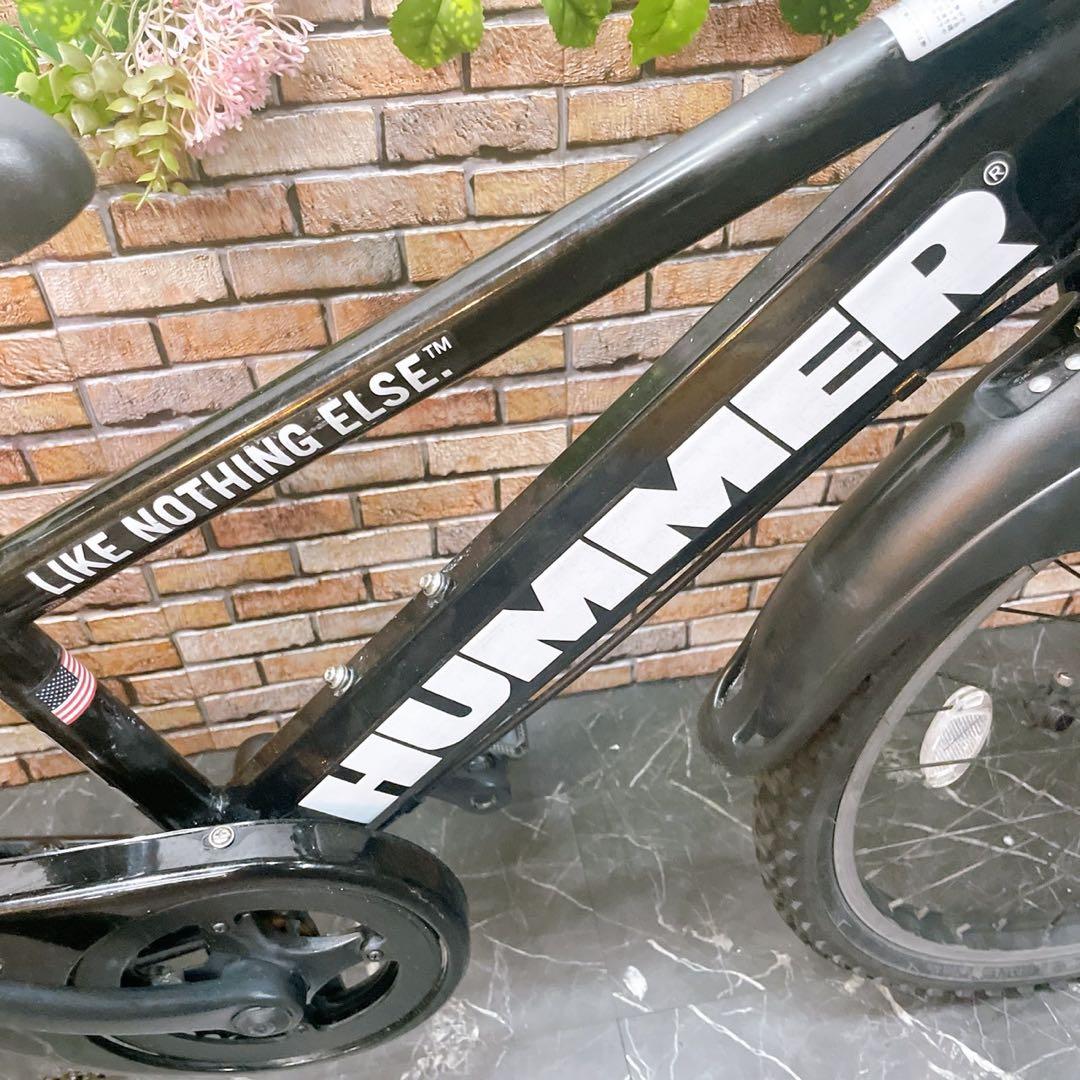 【40】子供用自転車 子供車 HUMMER ブラック 22インチ