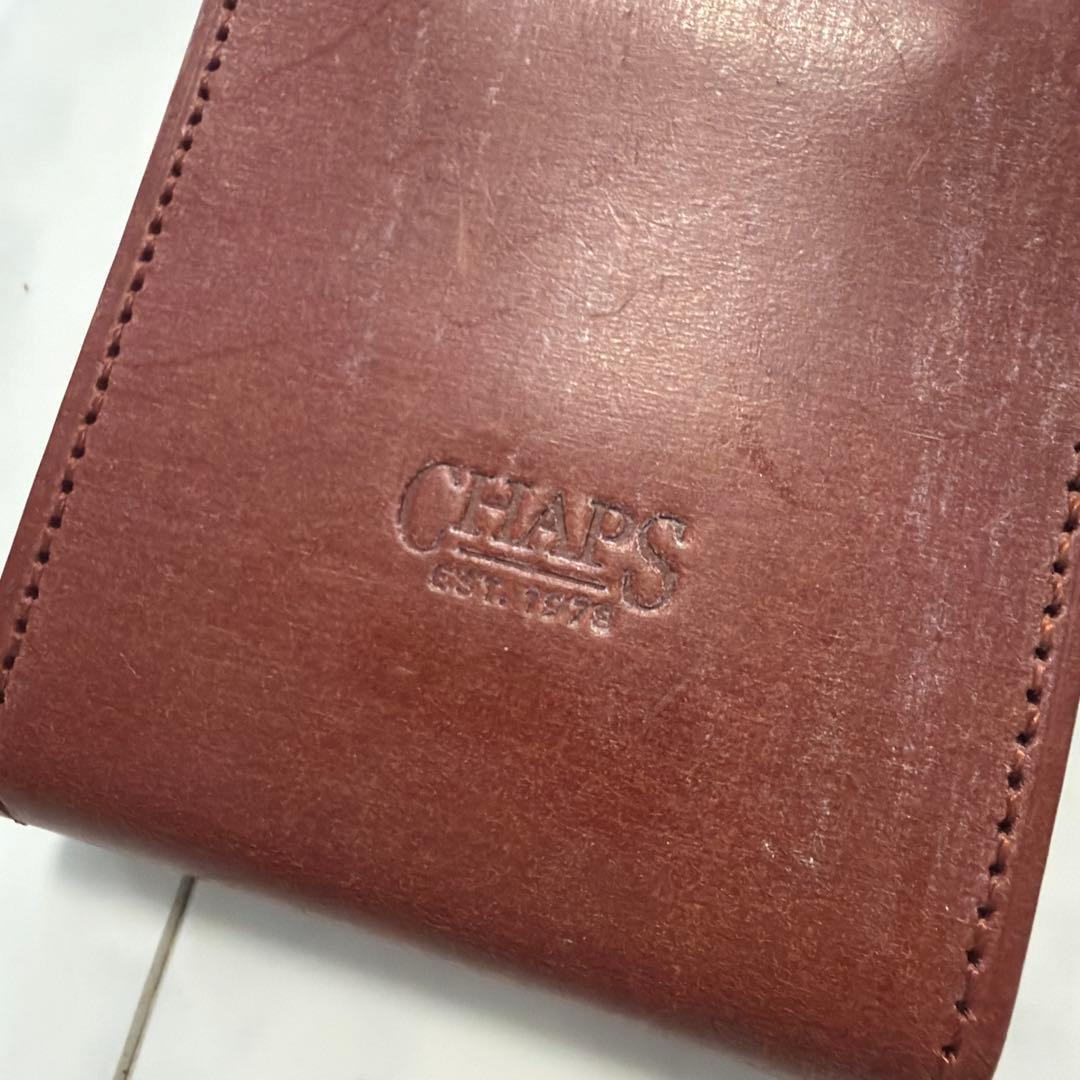 【新品未使用】CHAPS チャップス レザーケース ゴルフアクセサリー