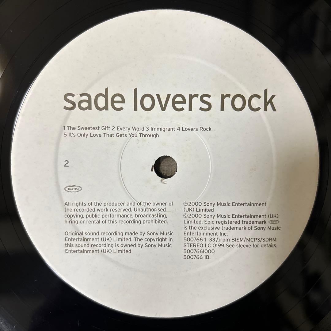 ⭐︎激レア盤⭐︎ Sade / Lovers Rock（美品）送料無料