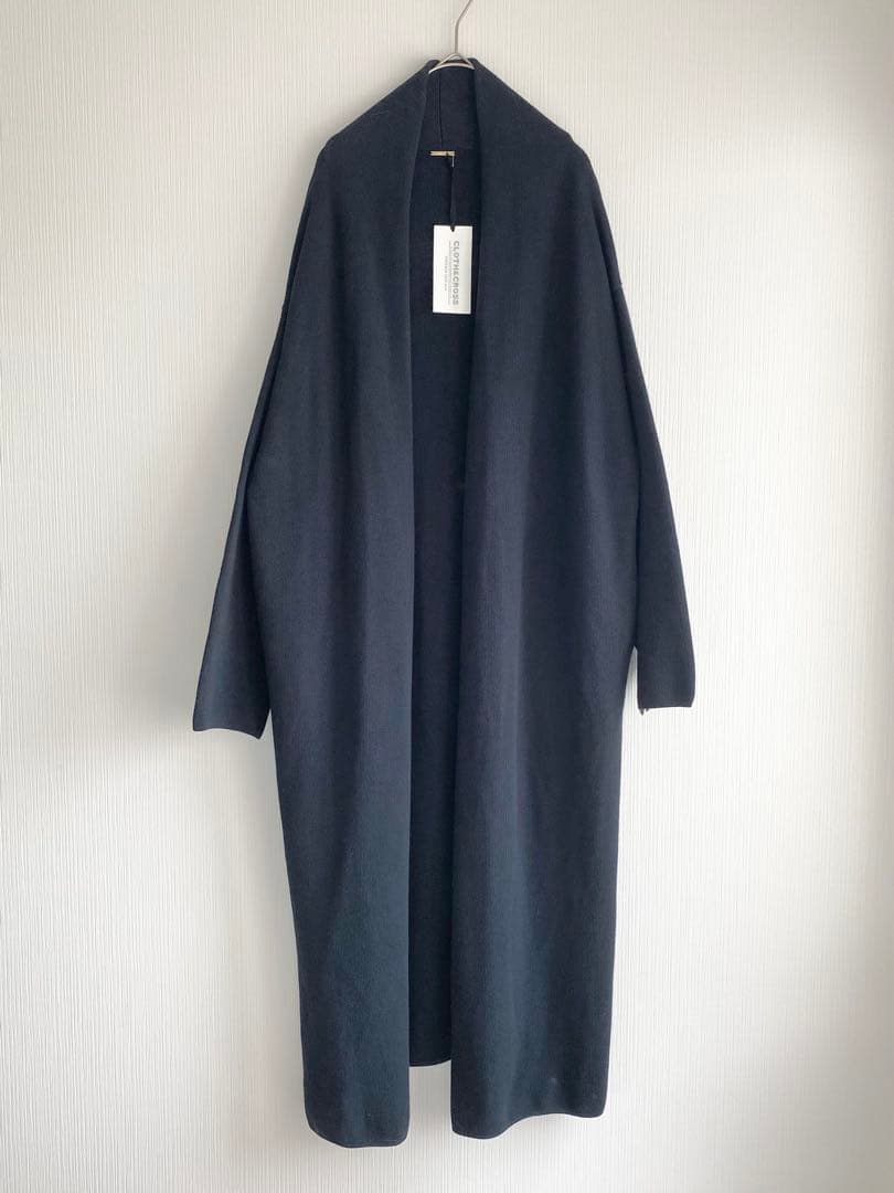 専用★新品　ハグオーワー　クロス＆クロス　Wフェイスロングニットカーディガン
