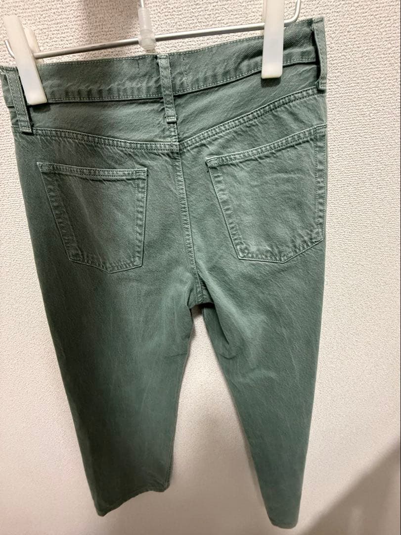 最終値下げ　ZARA ORIGINS グリーン デニムジャケットセットアップ M
