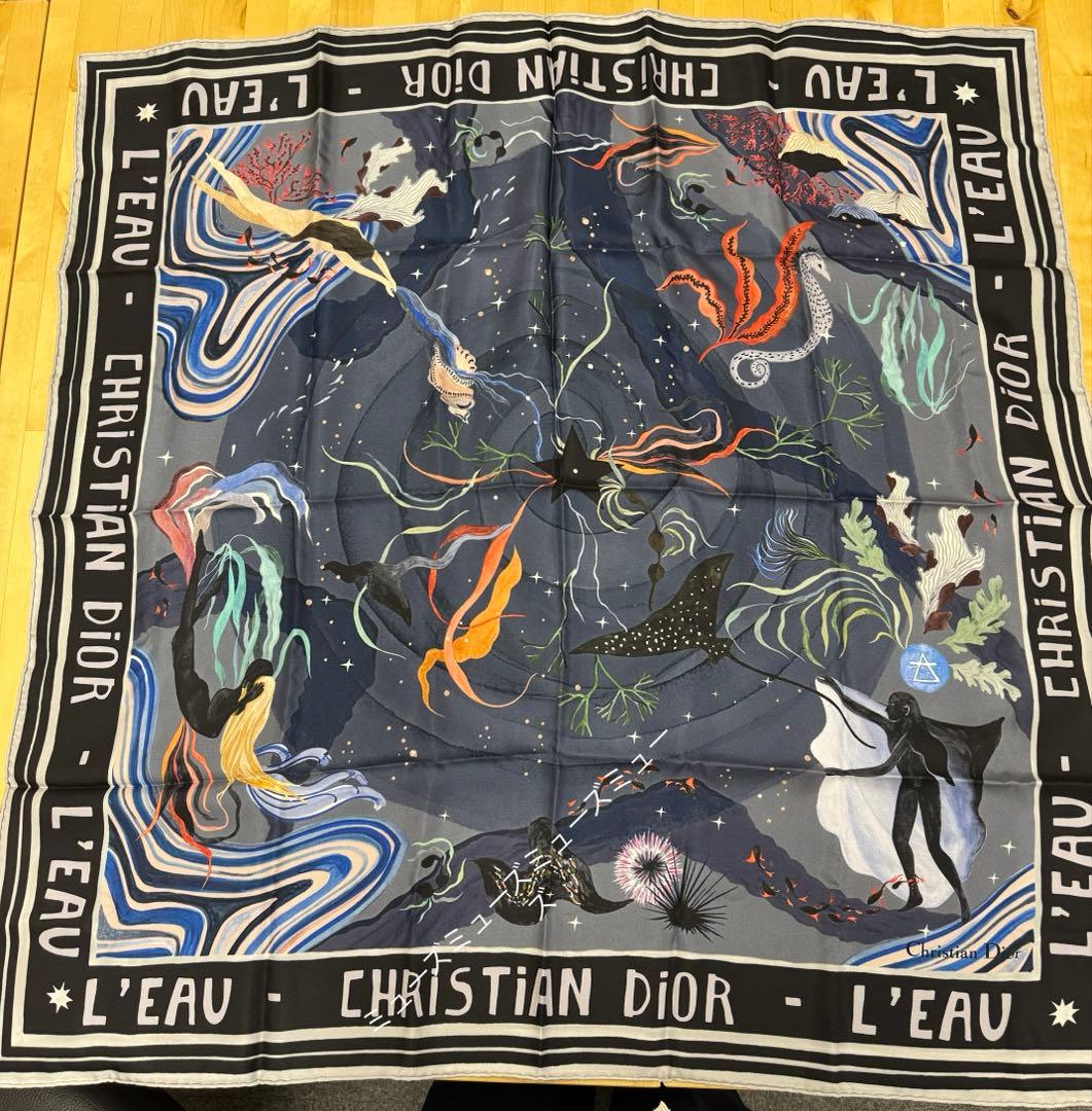 H*a様 Christian Dior アートプリント スカーフ