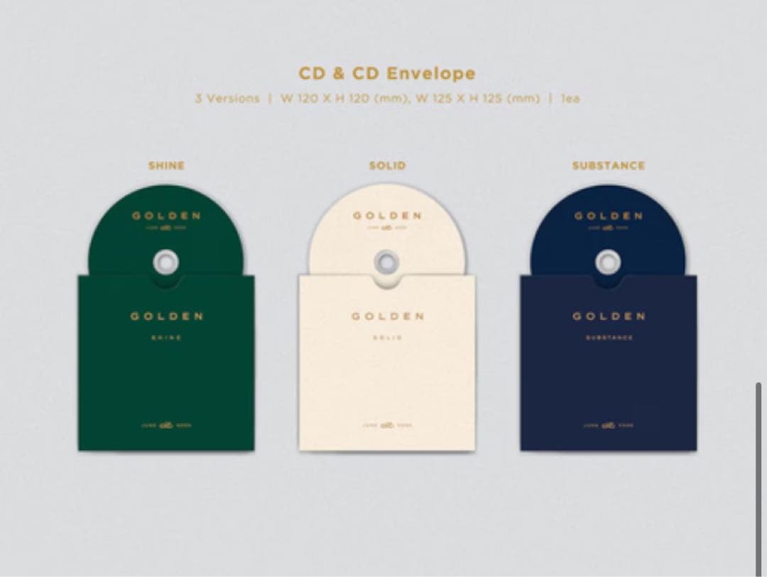 【特典トレカ付き】 BTS ジョングク　ソロアルバム GOLDEN　3点セット