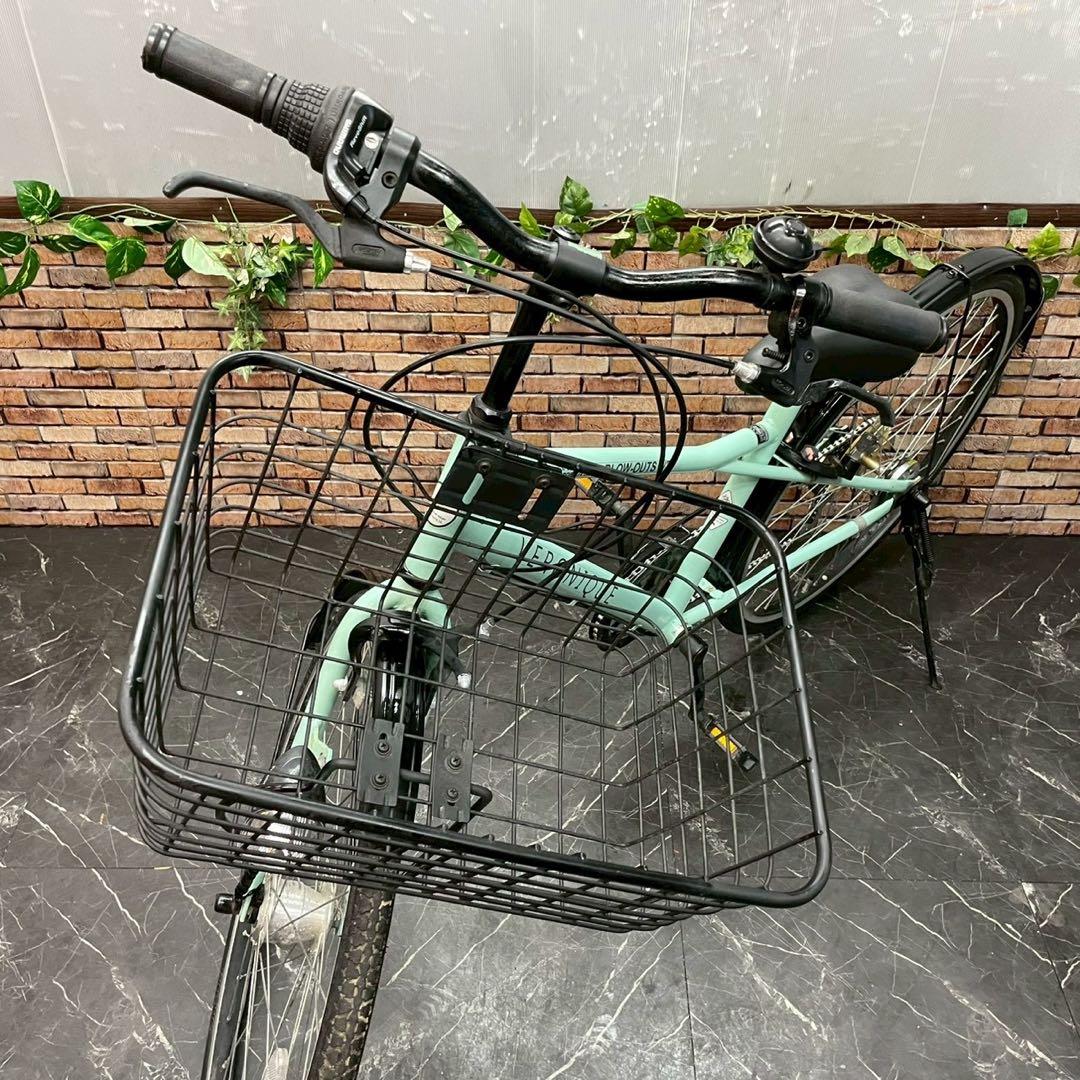 【122】一般車 シティー車 VERONIQUE ミントグリーン 26インチ
