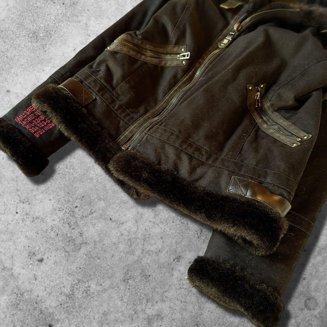 ジャケット・アウター 00s archive boa jacket opium Y2K