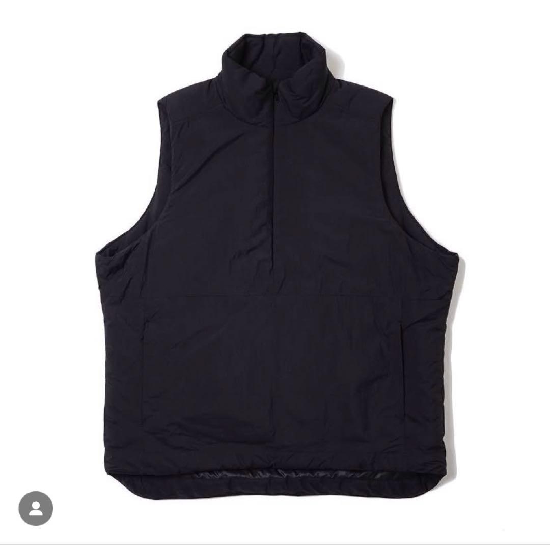 ジャケット・アウター SO ORIGINAL HALF ZIP PADDING VEST(BLACK)