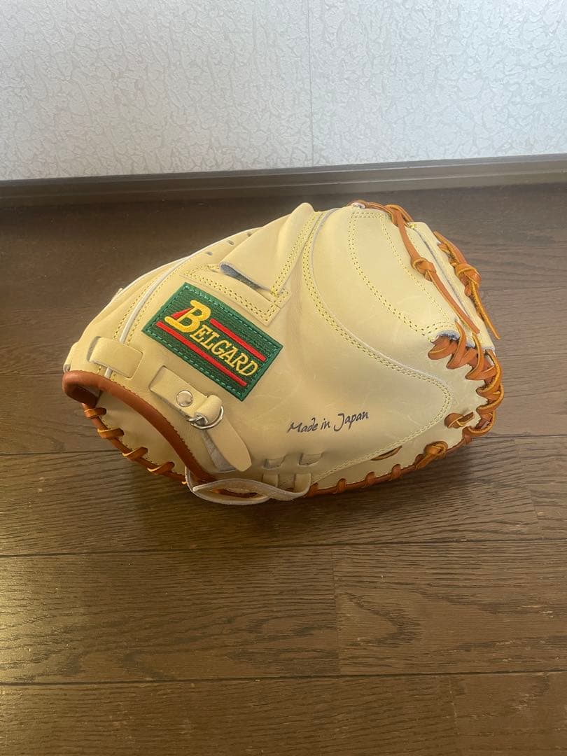 ベルガード　オーダー　軟式用キャッチャーミット　　キャメル×タン　右投げ用
