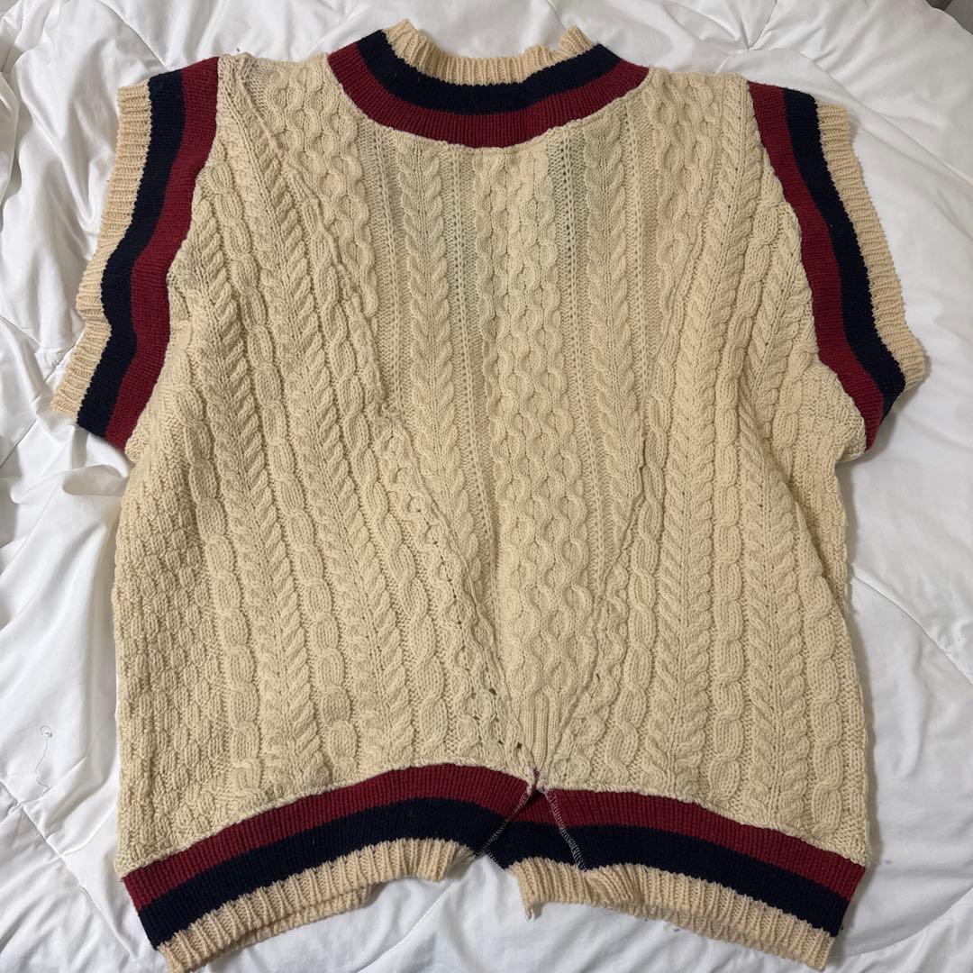 【美品】77circa チルデンニットリメイクベスト