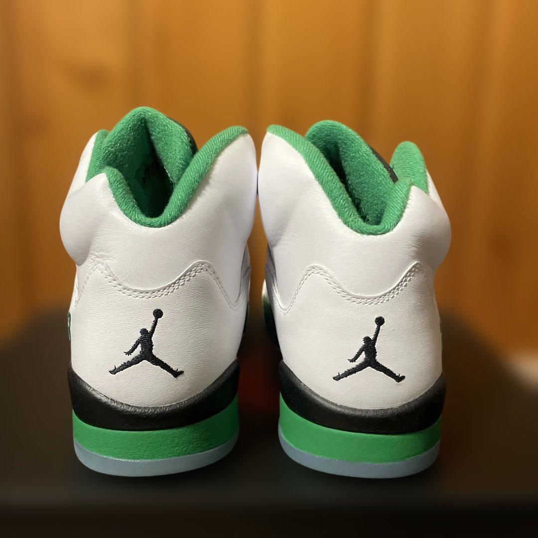 新品未使用　Air Jordan 5 ホワイト/グリーン