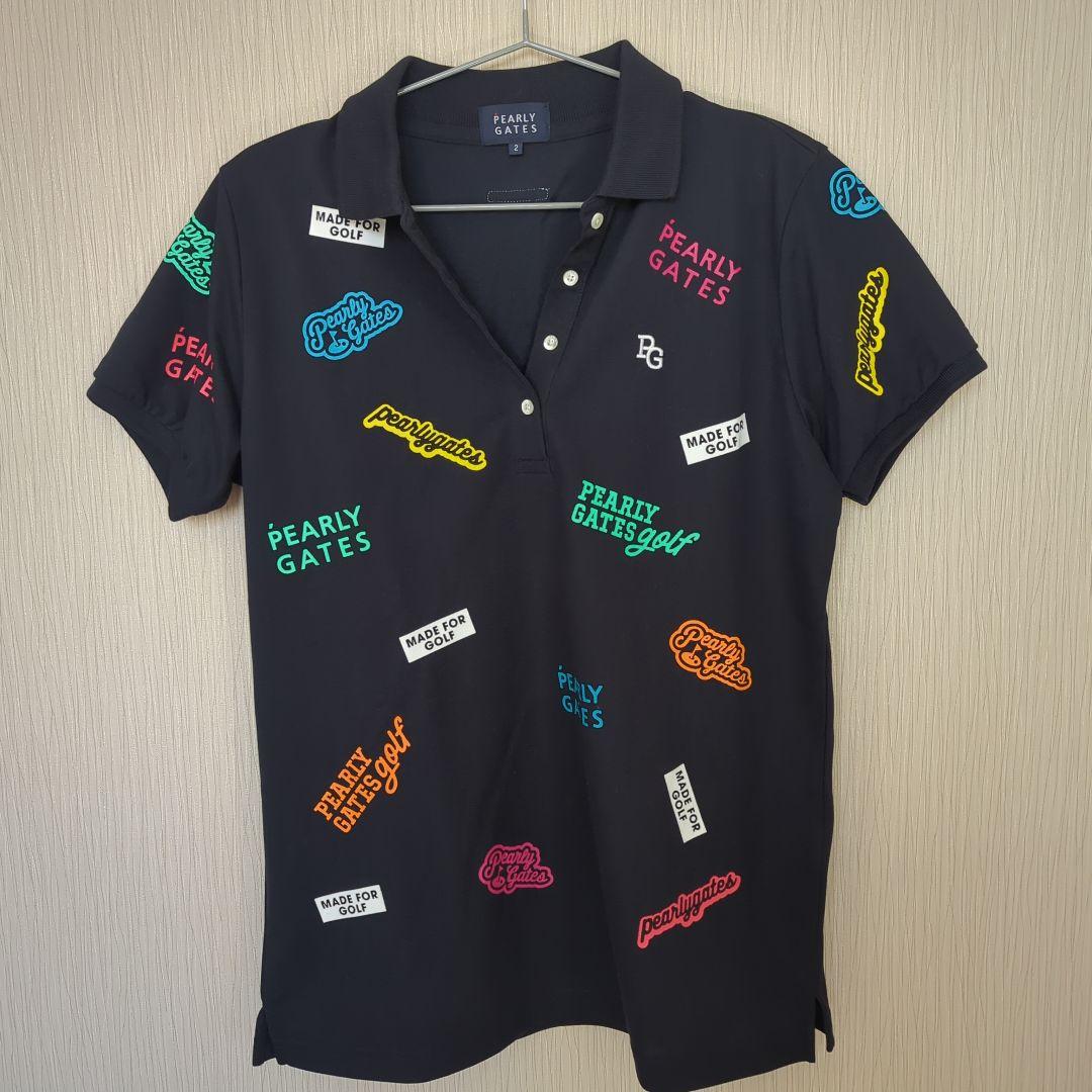 新品PEARLY GATES ロゴポロシャツ ネイビー