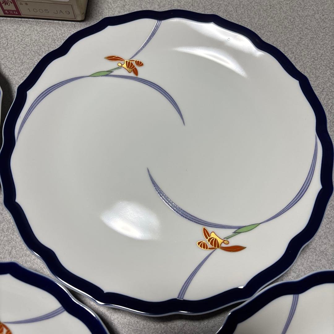 【新品】香蘭社　中皿5皿セット　22cm 箱付き