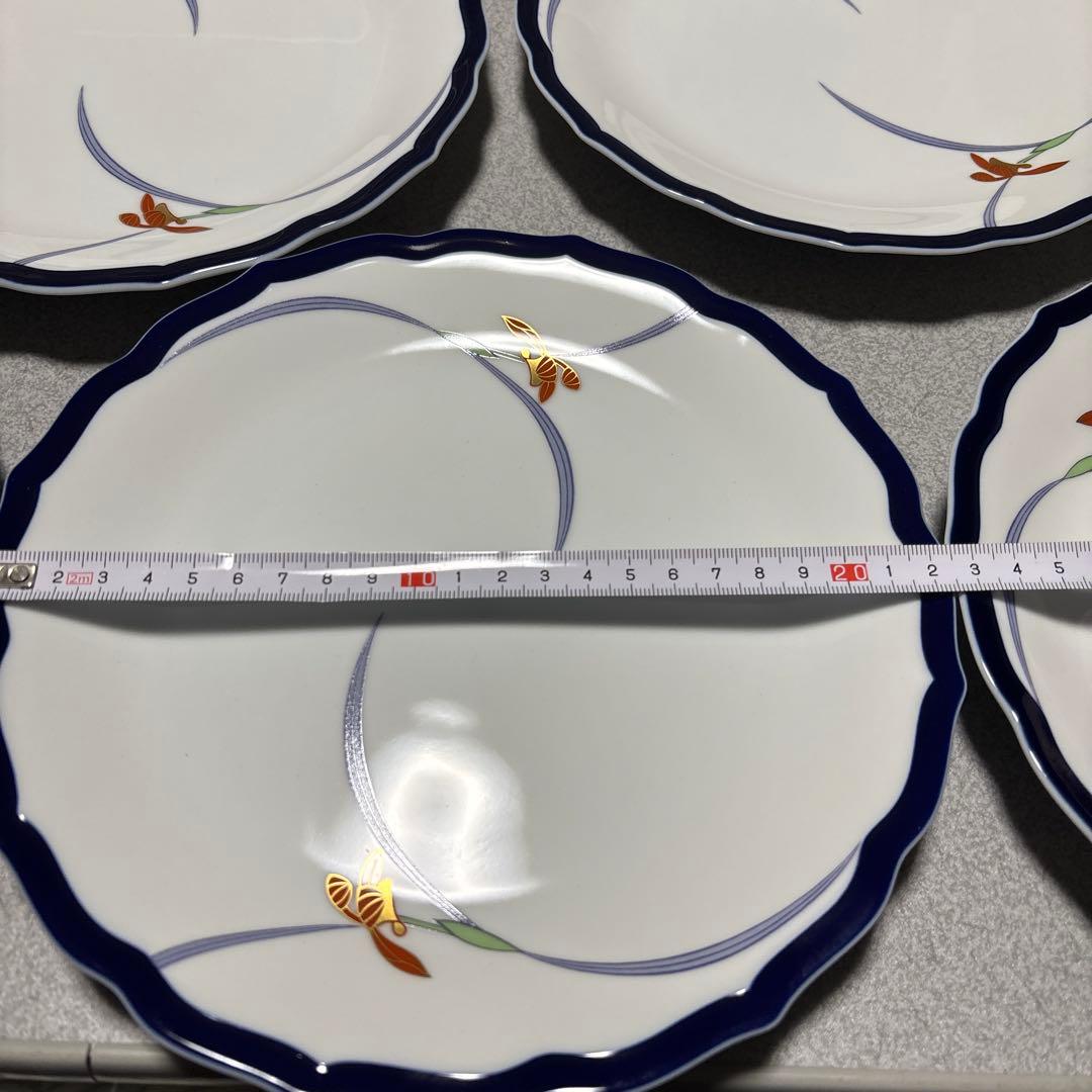 【新品】香蘭社　中皿5皿セット　22cm 箱付き
