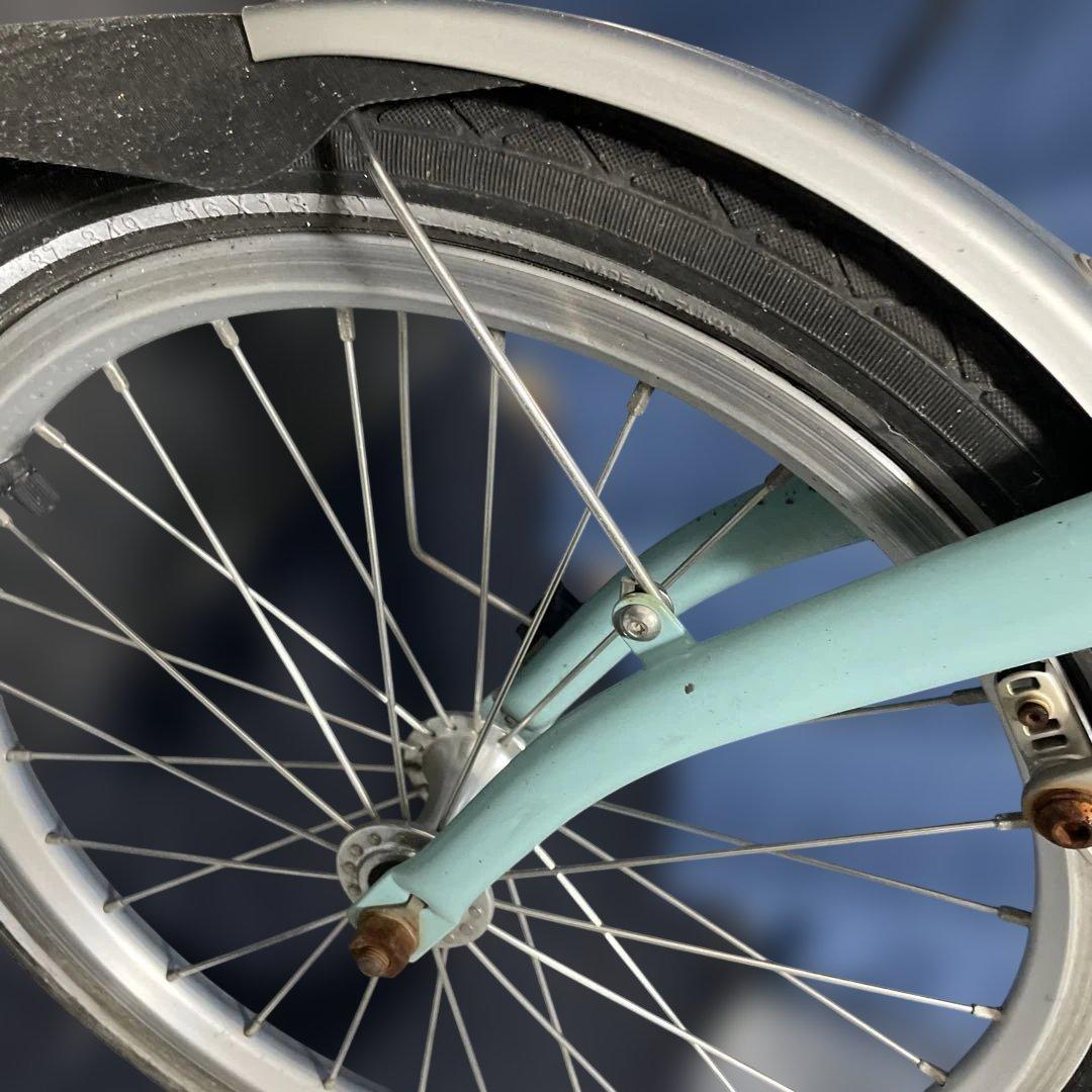 BROMPTON 折りたたみ自転車 水色