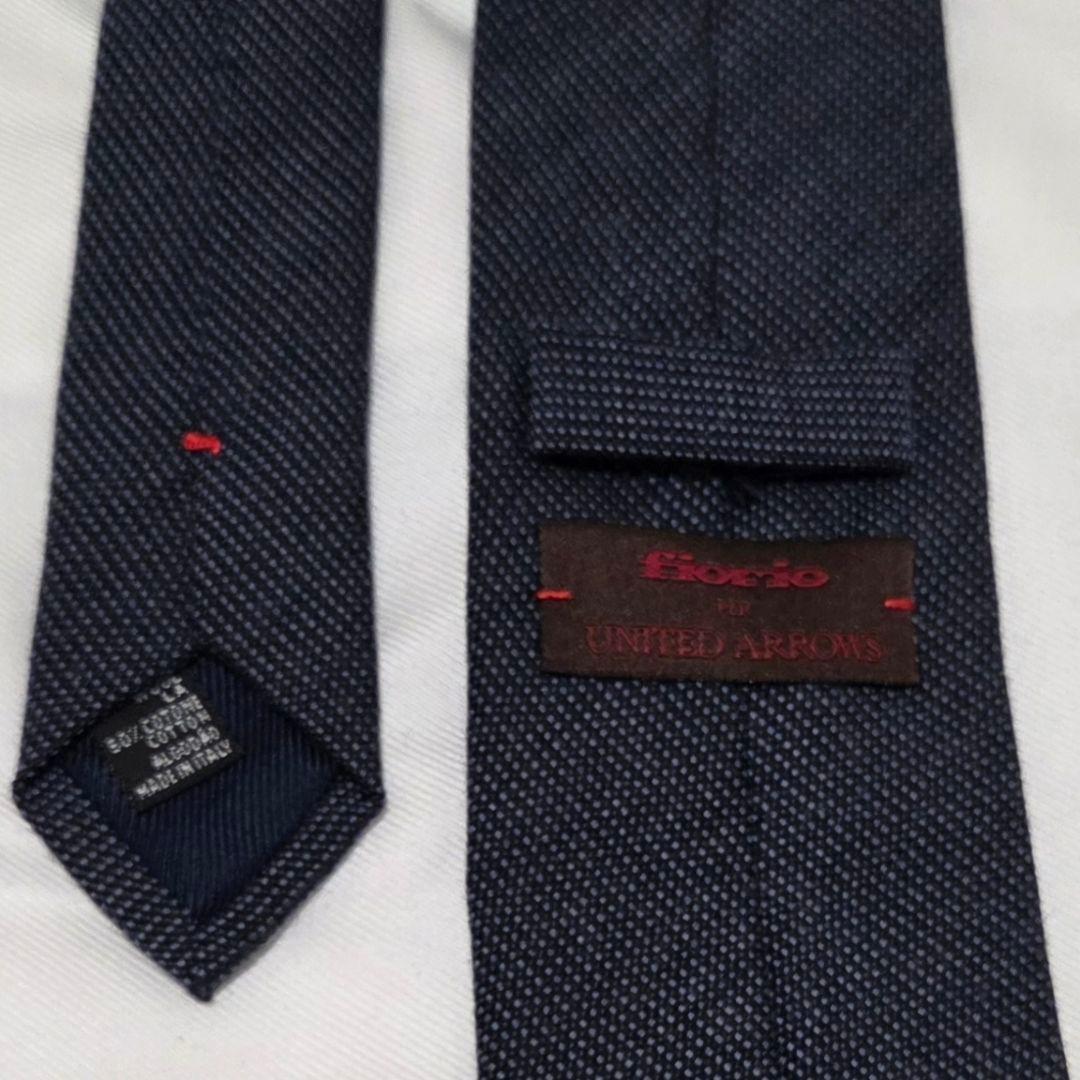 【ヒロ様・美品】UNITEDARROWS fiorio ソリッドタイ ネイビー