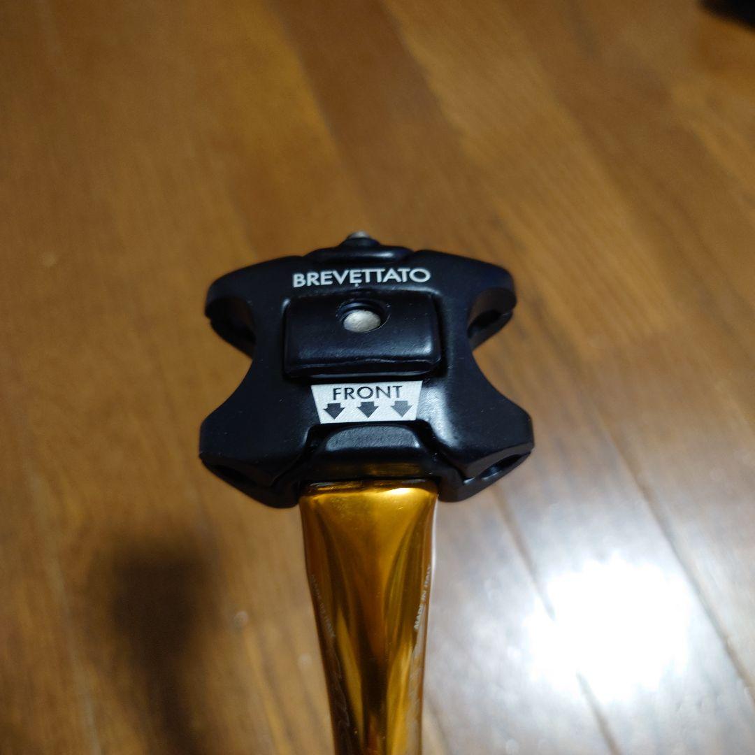 美品MICHE SUPER TYPE ミケ シートポスト　27.2mm ゴールド