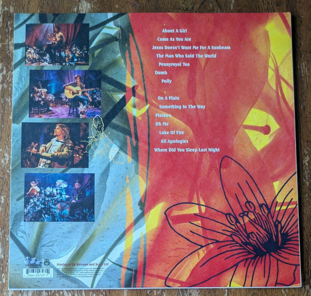 【希少US盤】Nirvana MTV Unplugged LPレコード