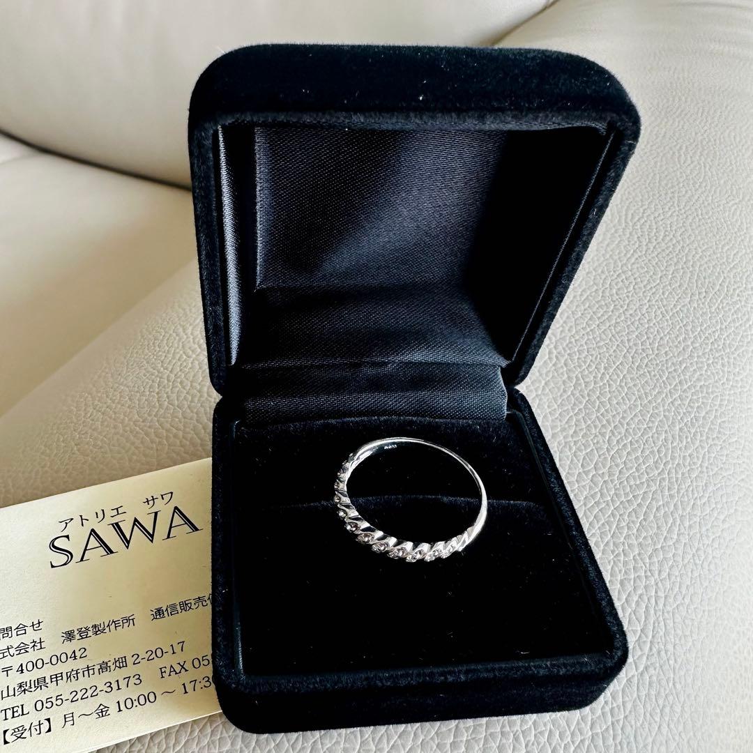 【アトリエSAWA】66000円 ダイヤモンド リング 15号 PT900