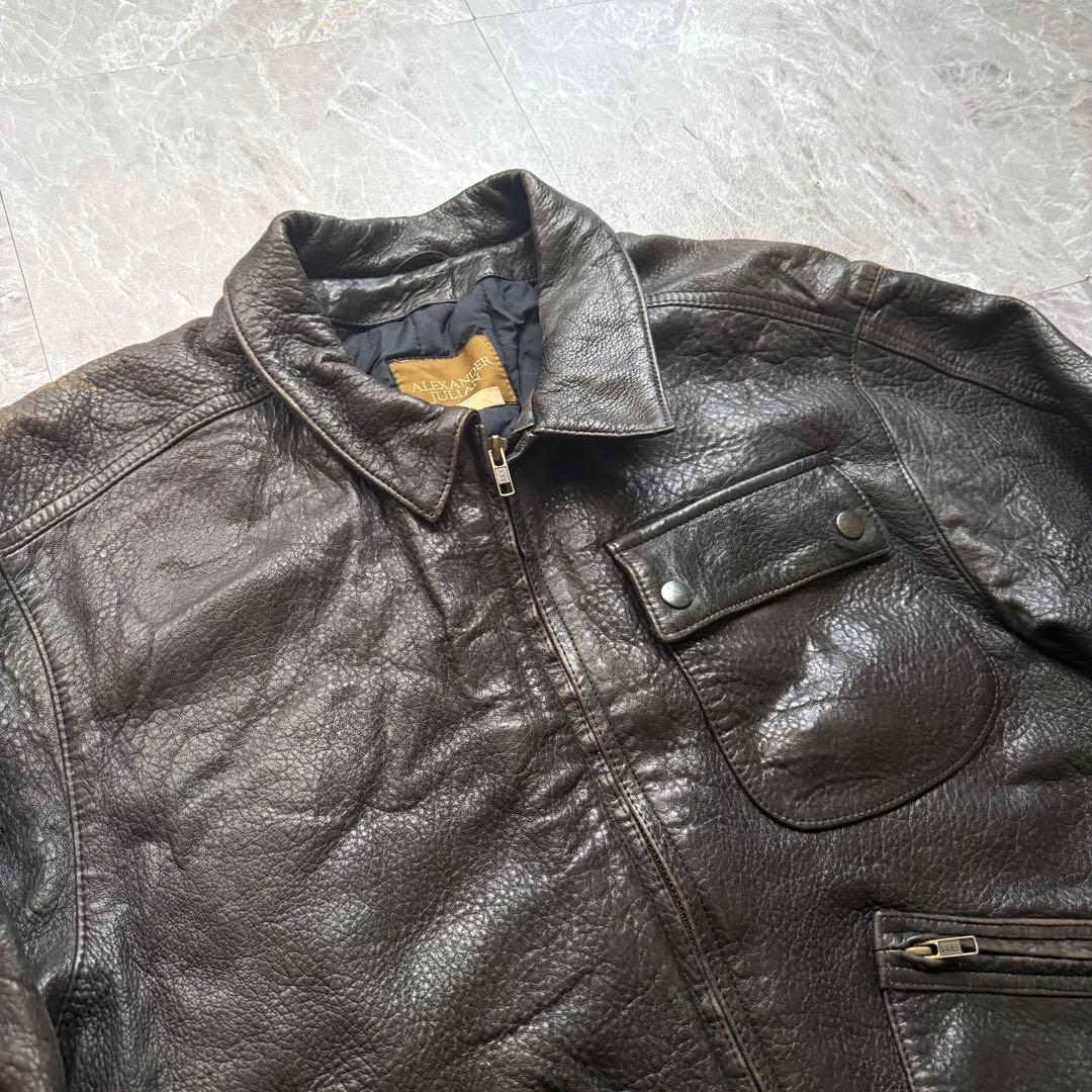 alexander julian real lether jacket 羊革