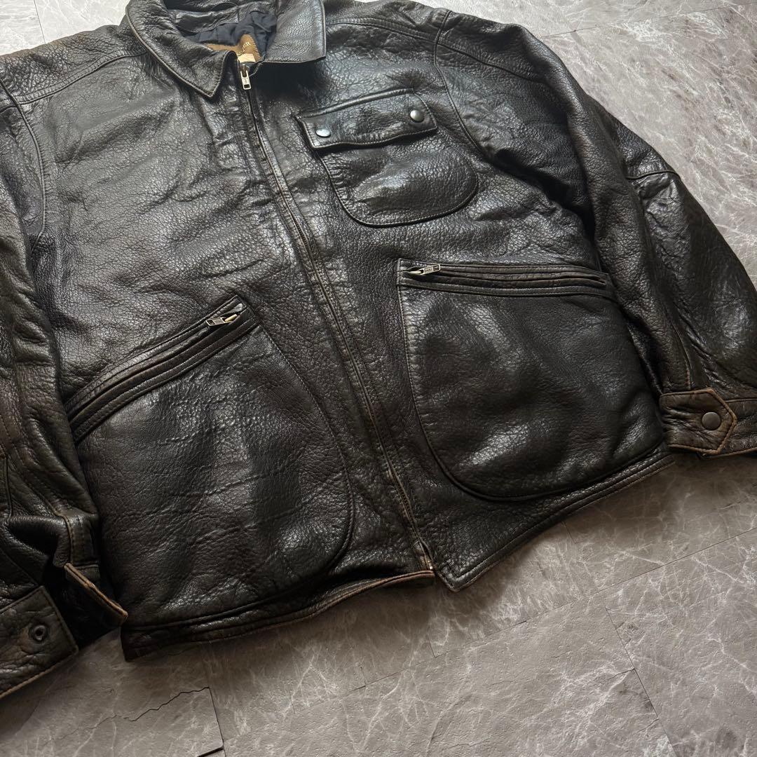 alexander julian real lether jacket 羊革