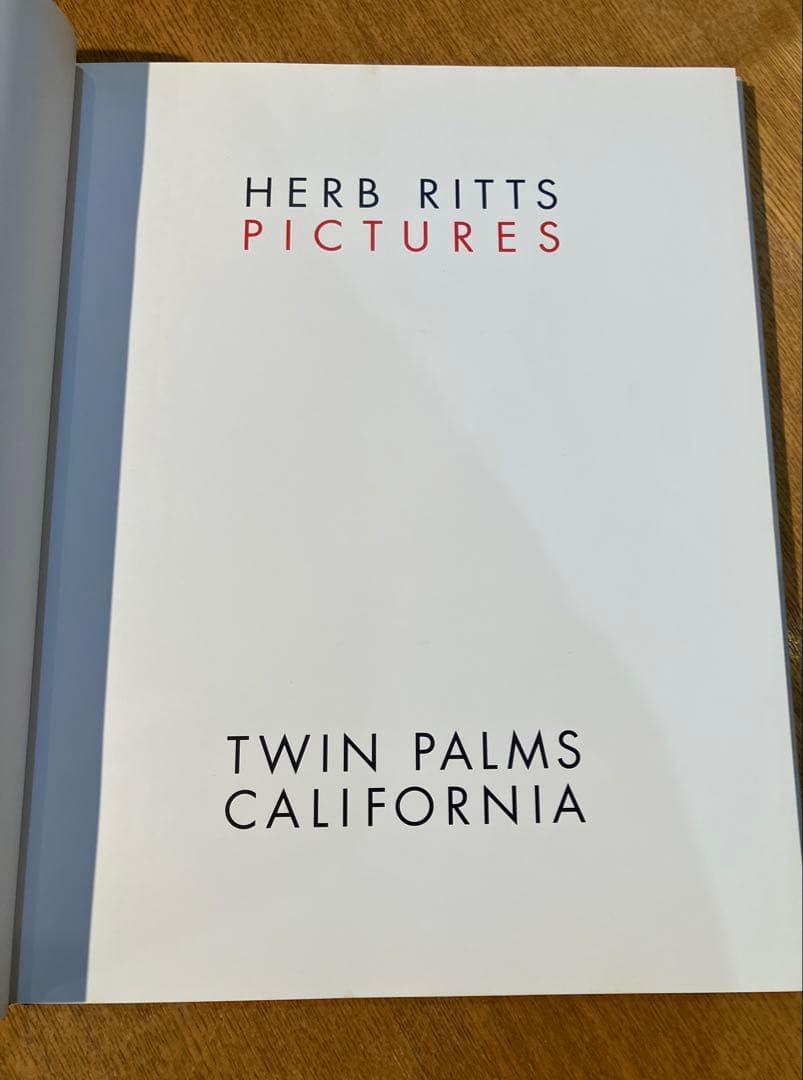 Herb Ritts Pictures ハーブリッツ写真集サイン入り1988年