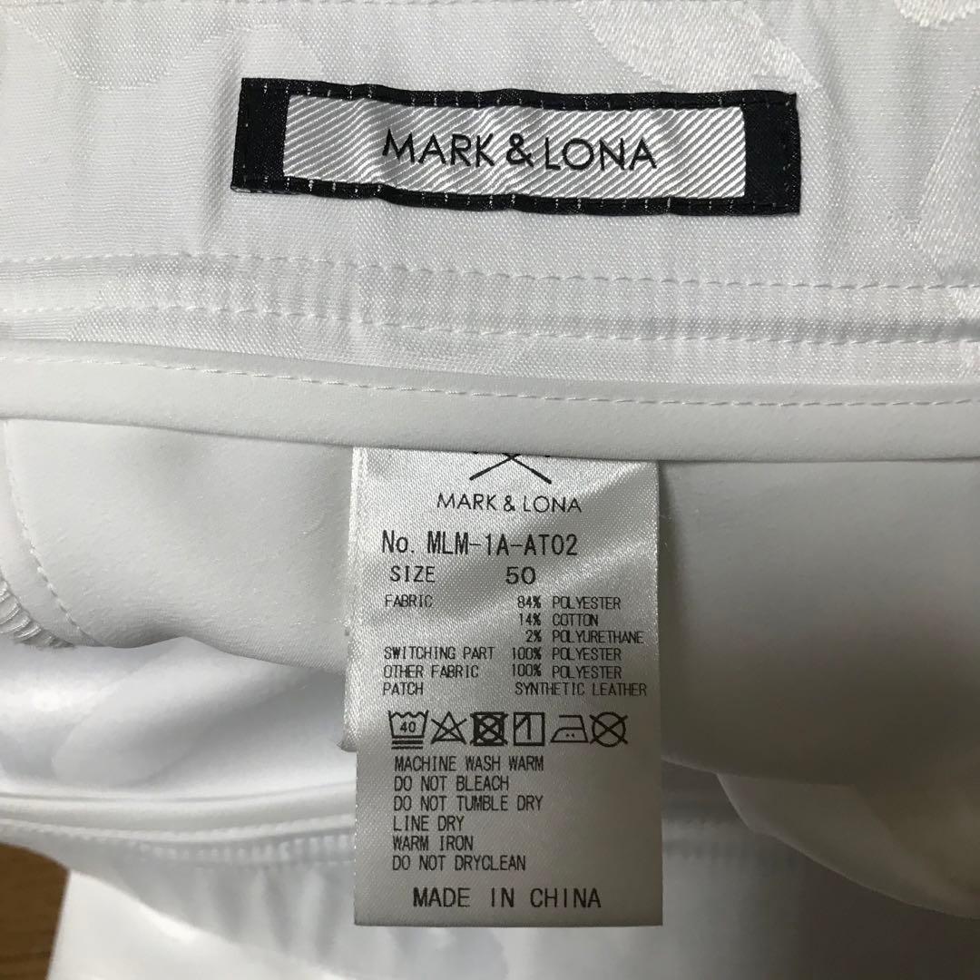 MARK&LONA マークアンドロナ ホワイト カモフラージュパンツ ゴルフ