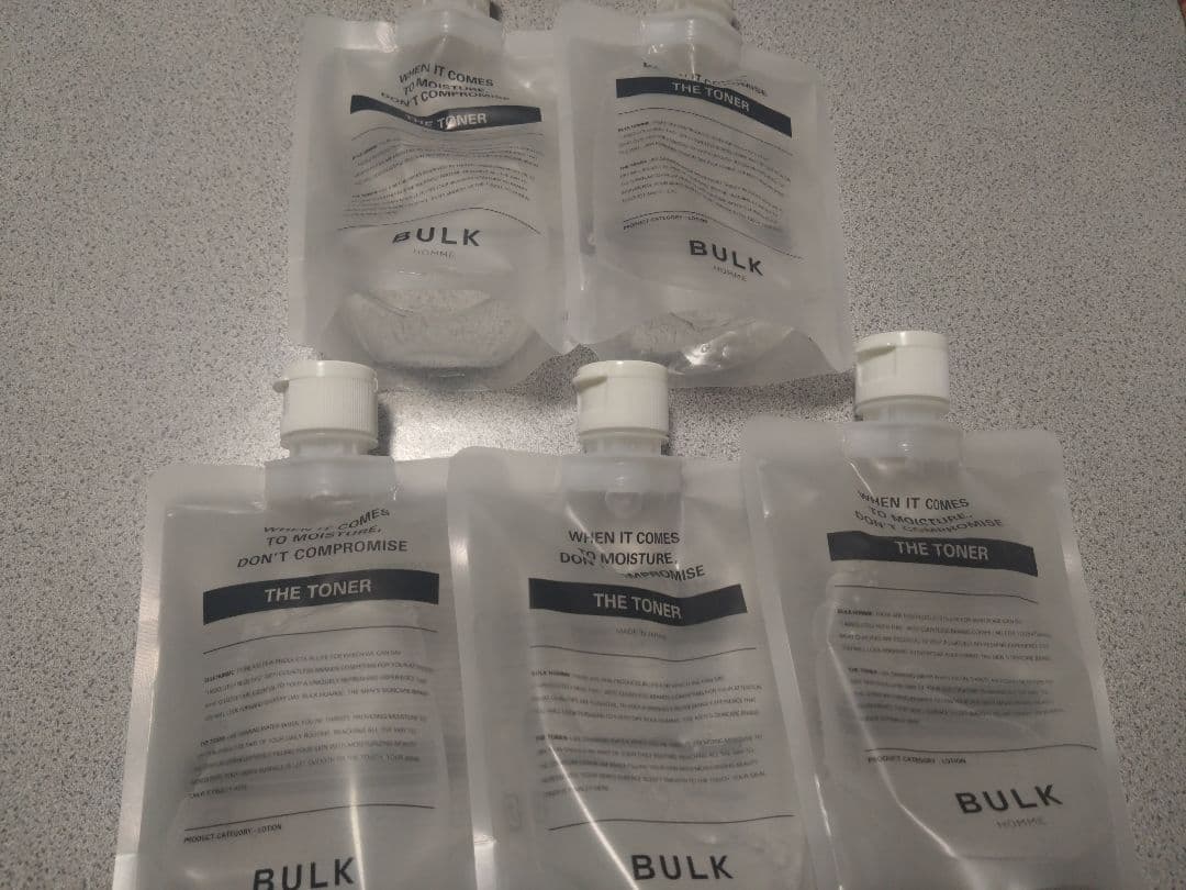 BULK HOMME 化粧水✕５個　洗顔✕２個