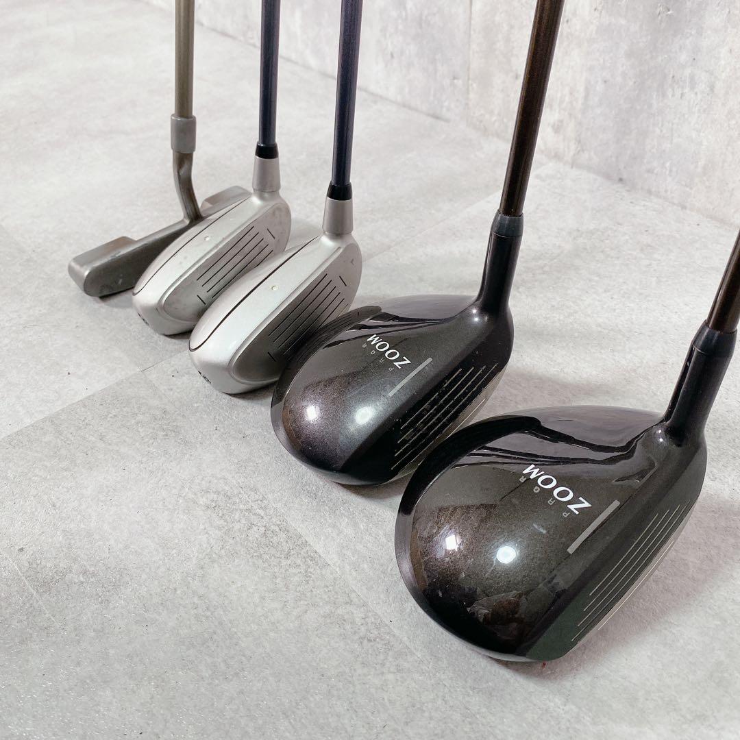 T256 PRGR ゴルフクラブ メンズ フルセット 12点 初心者 黒 プーマ