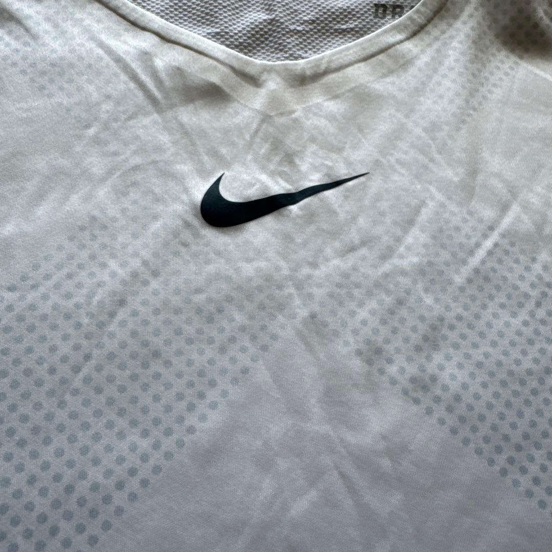 NIKE ナイキ テニスシャツ M ナダルモデル 白
