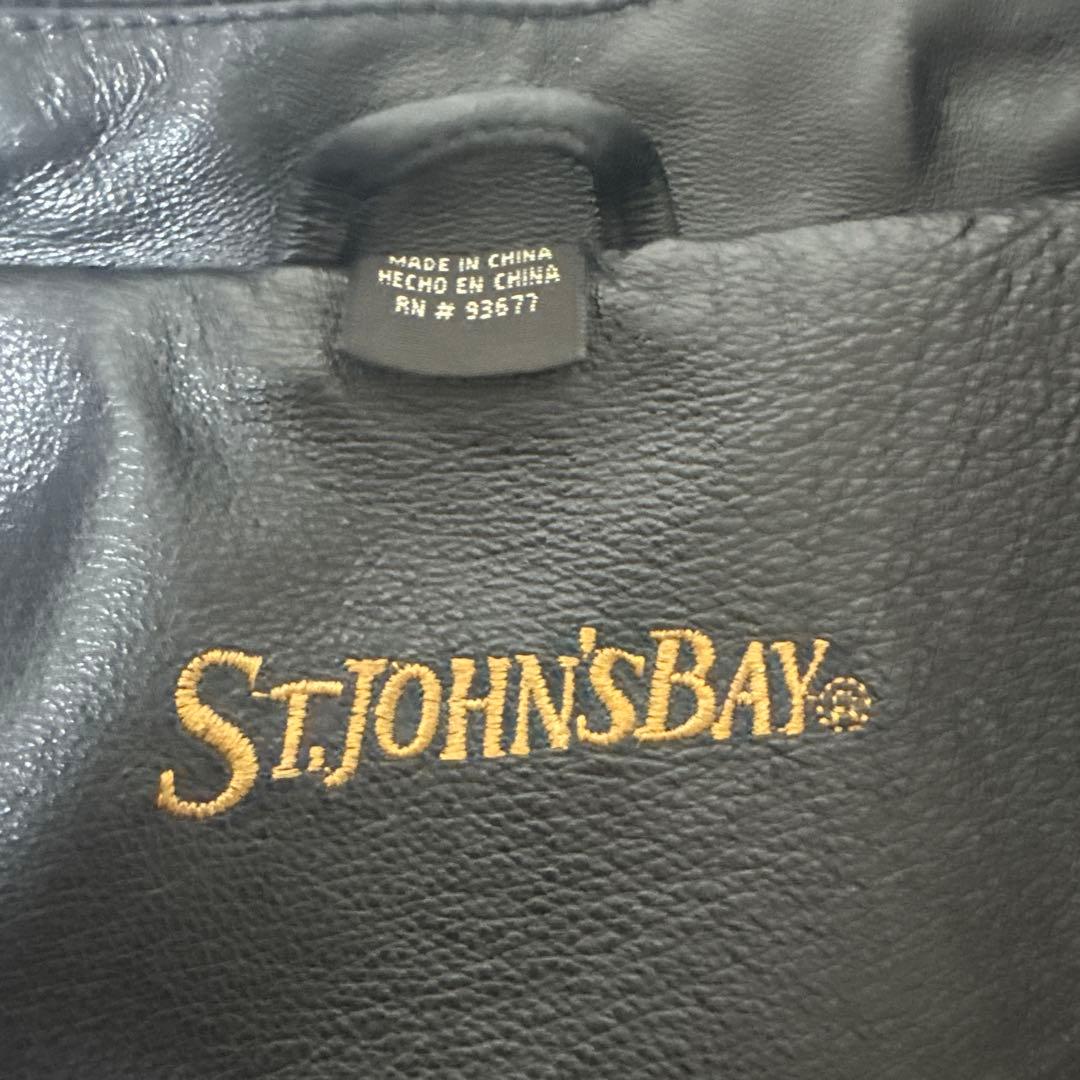 ジャケット・アウター St John's Bay Leather Jacket Black