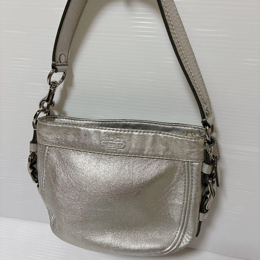 COACH コーチ　ワンショルダー　バッグ　アクセサリーポーチ　レザー　y2k