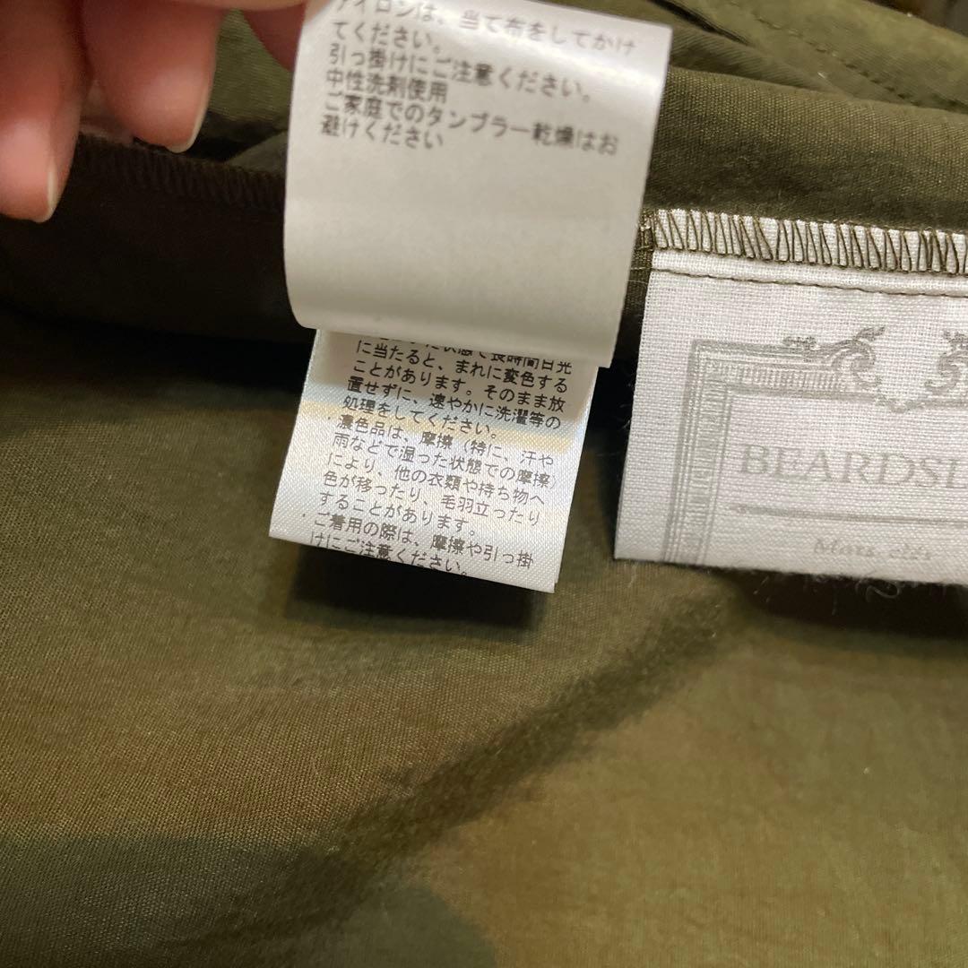 BEARDSLEY カーキ　タートルネックニットワンピース