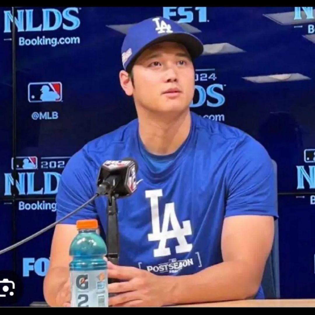 ドジャース　大谷翔平選手着用　NIKEナイキポストシーズンMLB公式 Tシャツ