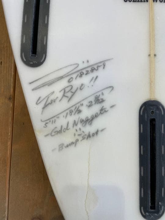 【中古サーフボード】大海シェイプ　ゴールドナゲッツ　bump shot